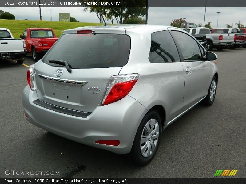 Classic Silver Metallic / Dark Gray 2013 Toyota Yaris LE 3 Door