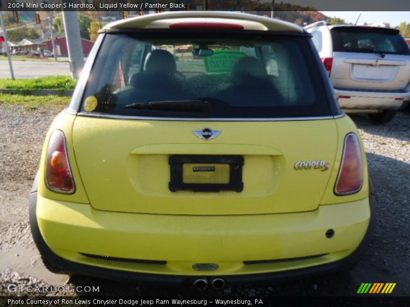 Liquid Yellow / Panther Black 2004 Mini Cooper S Hardtop