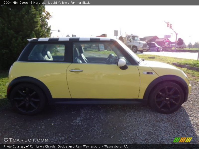 Liquid Yellow / Panther Black 2004 Mini Cooper S Hardtop