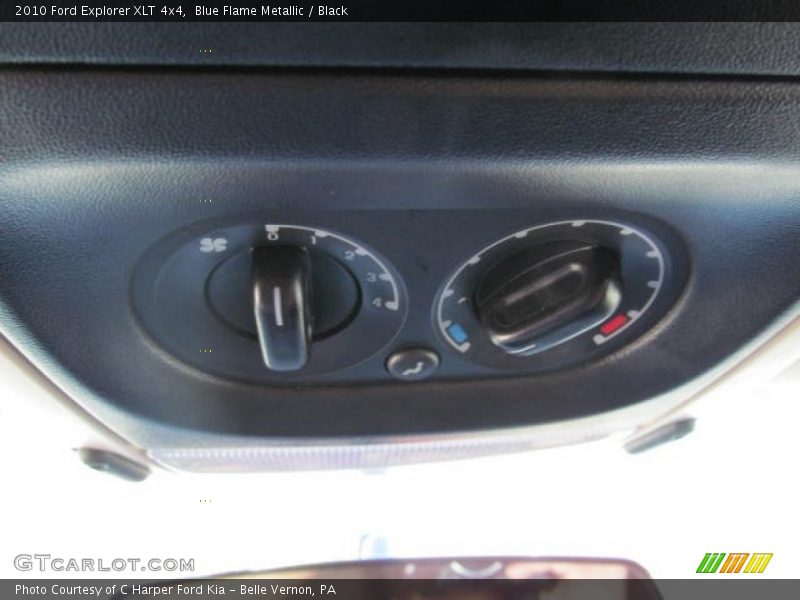 Blue Flame Metallic / Black 2010 Ford Explorer XLT 4x4