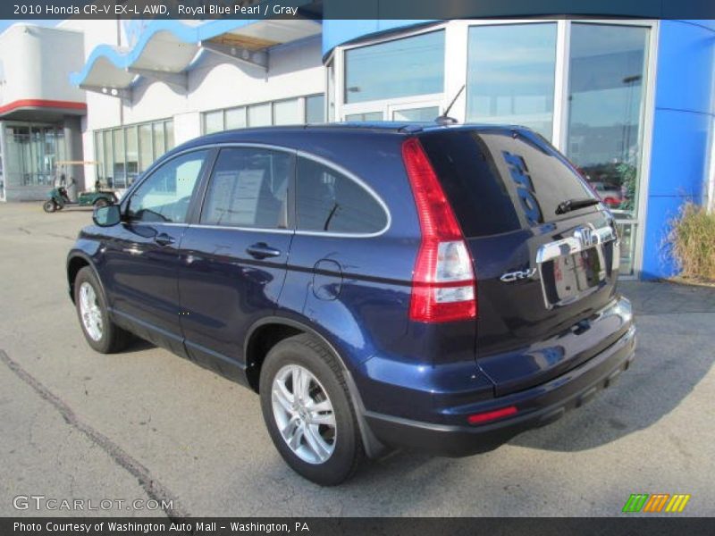 Royal Blue Pearl / Gray 2010 Honda CR-V EX-L AWD