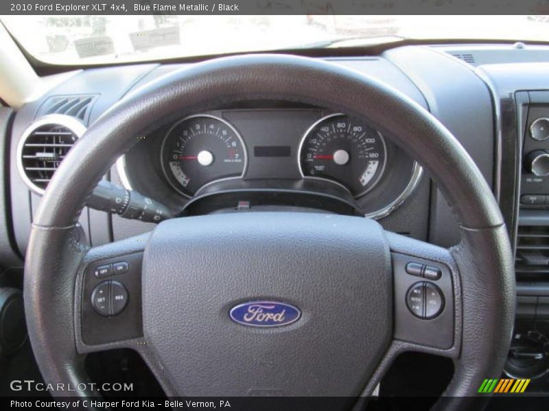 Blue Flame Metallic / Black 2010 Ford Explorer XLT 4x4