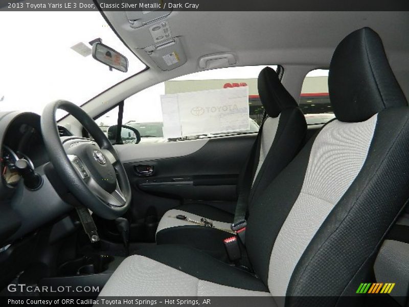  2013 Yaris LE 3 Door Dark Gray Interior