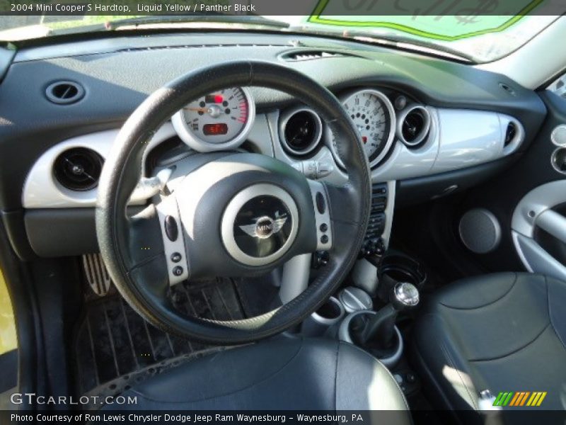 Liquid Yellow / Panther Black 2004 Mini Cooper S Hardtop