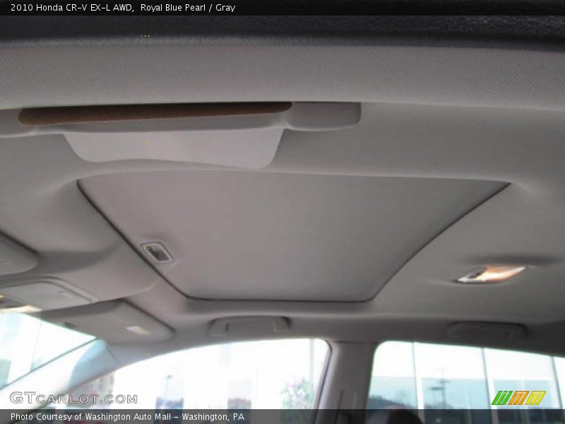 Royal Blue Pearl / Gray 2010 Honda CR-V EX-L AWD