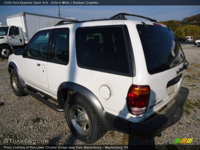 Oxford White / Medium Graphite 2000 Ford Explorer Sport 4x4