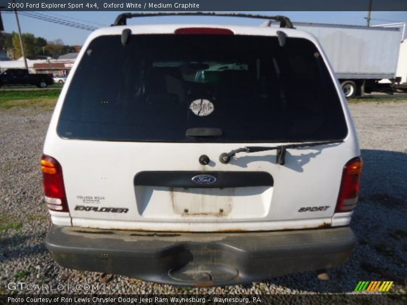 Oxford White / Medium Graphite 2000 Ford Explorer Sport 4x4