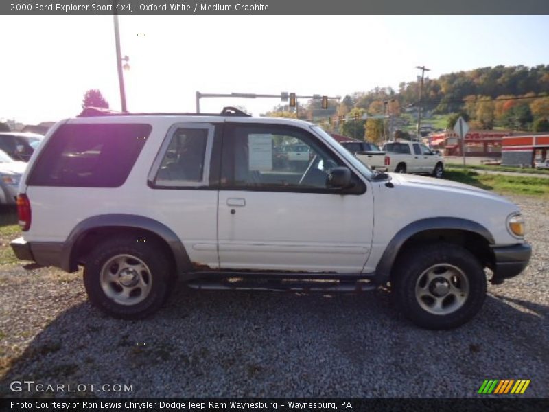 Oxford White / Medium Graphite 2000 Ford Explorer Sport 4x4