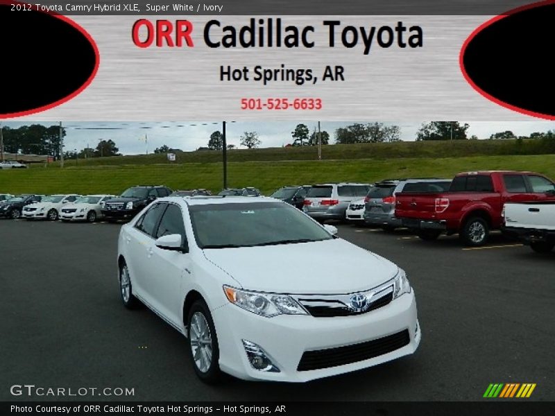 Super White / Ivory 2012 Toyota Camry Hybrid XLE