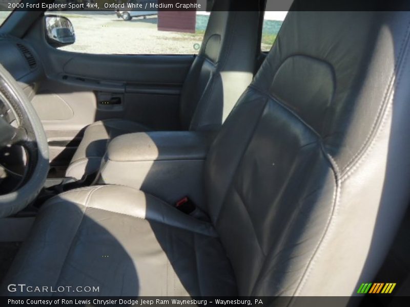 Oxford White / Medium Graphite 2000 Ford Explorer Sport 4x4