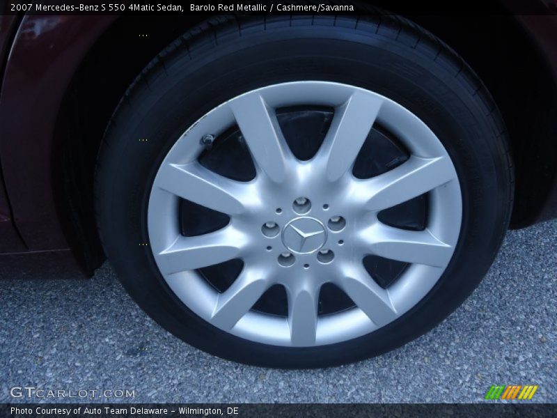 Barolo Red Metallic / Cashmere/Savanna 2007 Mercedes-Benz S 550 4Matic Sedan