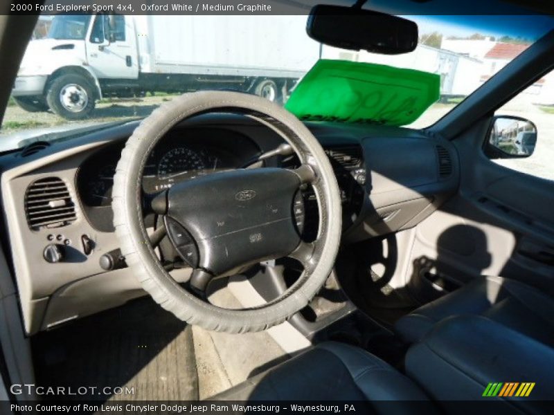 Oxford White / Medium Graphite 2000 Ford Explorer Sport 4x4