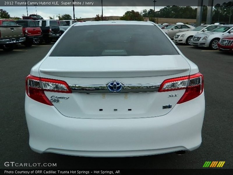 Super White / Ivory 2012 Toyota Camry Hybrid XLE