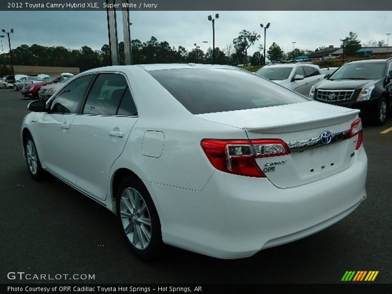 Super White / Ivory 2012 Toyota Camry Hybrid XLE