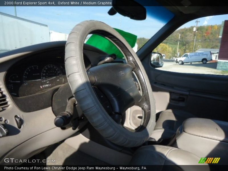 Oxford White / Medium Graphite 2000 Ford Explorer Sport 4x4