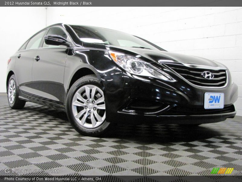 Midnight Black / Black 2012 Hyundai Sonata GLS
