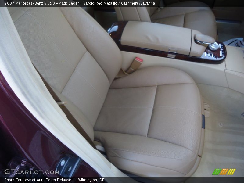 Barolo Red Metallic / Cashmere/Savanna 2007 Mercedes-Benz S 550 4Matic Sedan