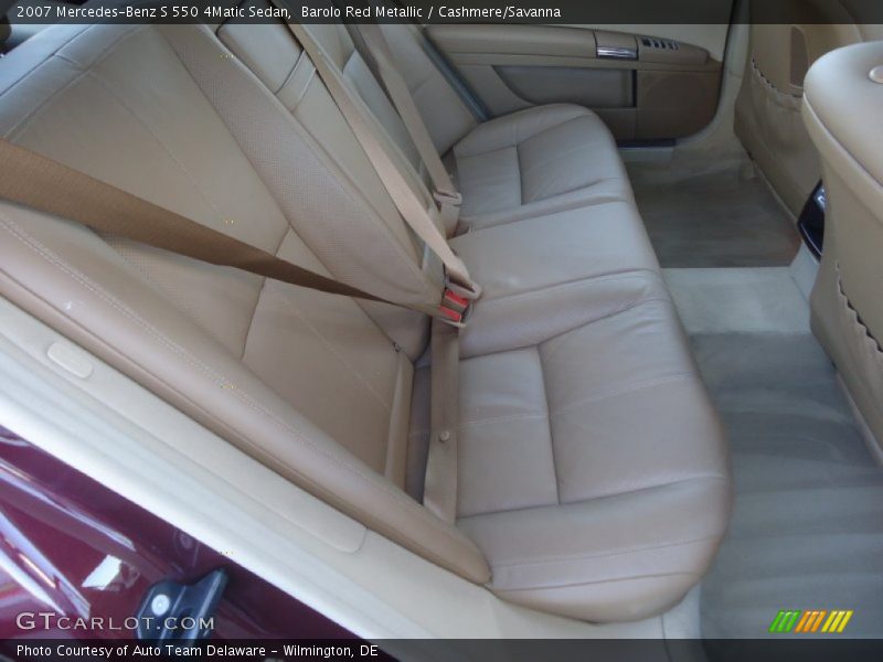 Barolo Red Metallic / Cashmere/Savanna 2007 Mercedes-Benz S 550 4Matic Sedan