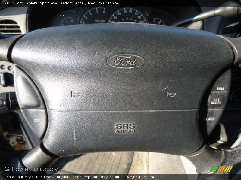 Oxford White / Medium Graphite 2000 Ford Explorer Sport 4x4