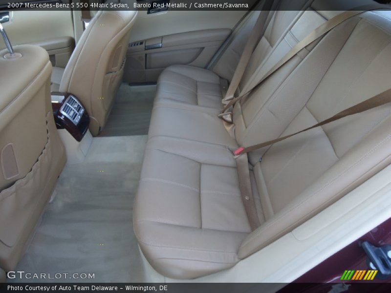 Barolo Red Metallic / Cashmere/Savanna 2007 Mercedes-Benz S 550 4Matic Sedan