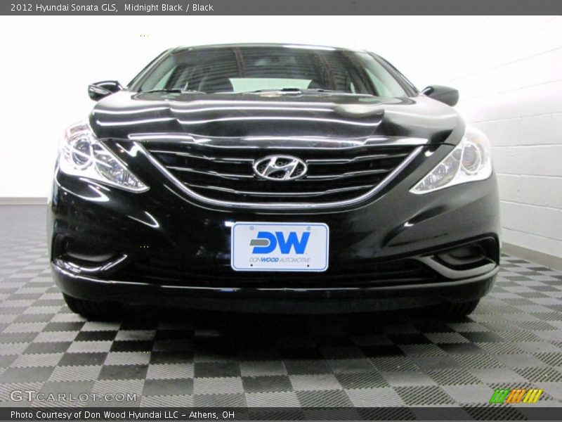 Midnight Black / Black 2012 Hyundai Sonata GLS