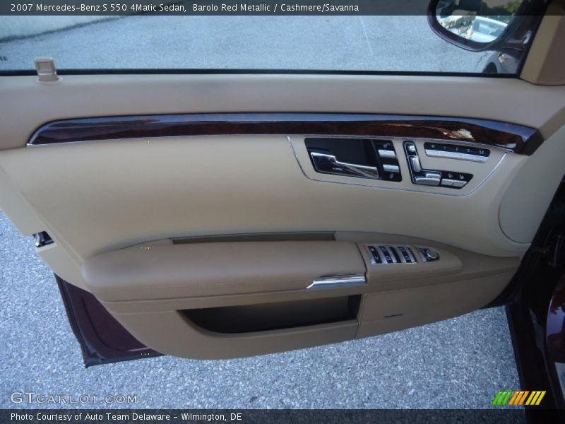 Barolo Red Metallic / Cashmere/Savanna 2007 Mercedes-Benz S 550 4Matic Sedan