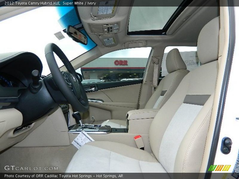 Super White / Ivory 2012 Toyota Camry Hybrid XLE