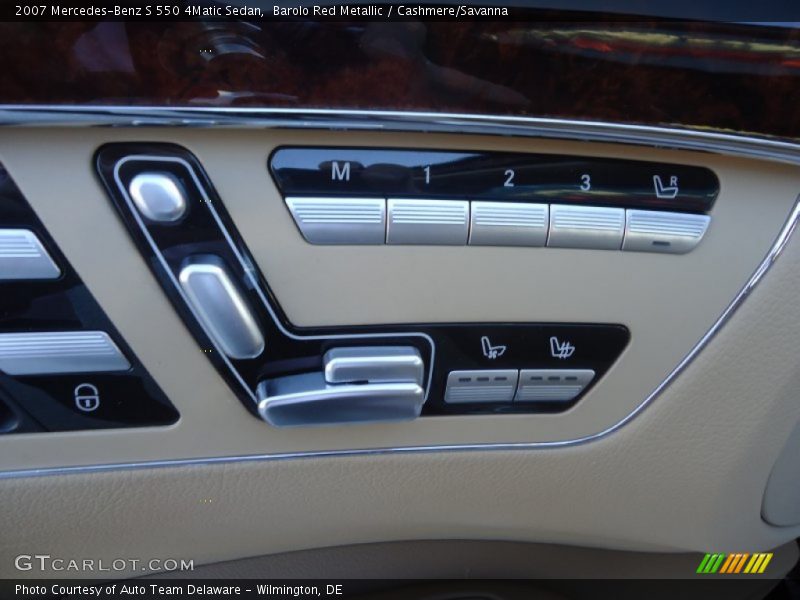 Barolo Red Metallic / Cashmere/Savanna 2007 Mercedes-Benz S 550 4Matic Sedan