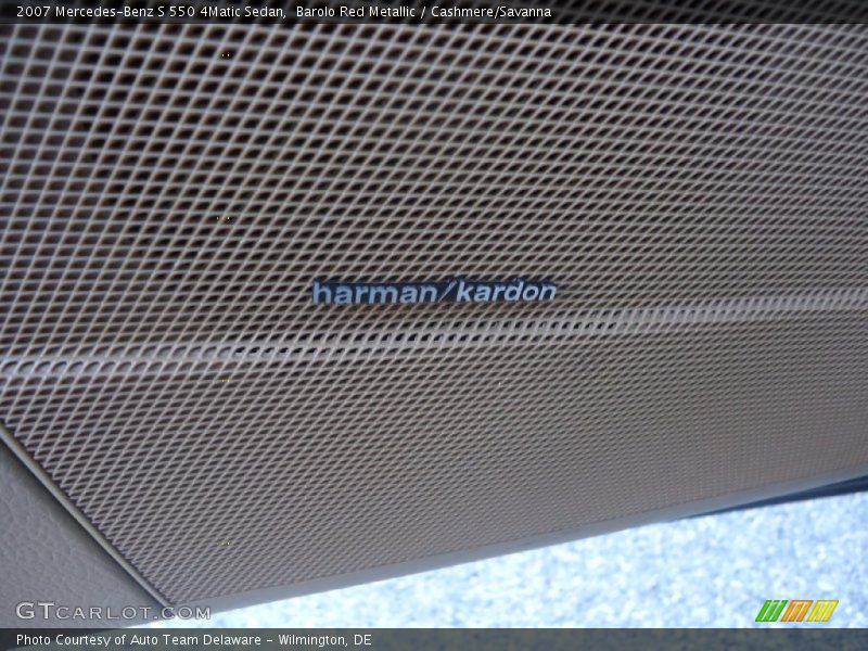 Barolo Red Metallic / Cashmere/Savanna 2007 Mercedes-Benz S 550 4Matic Sedan