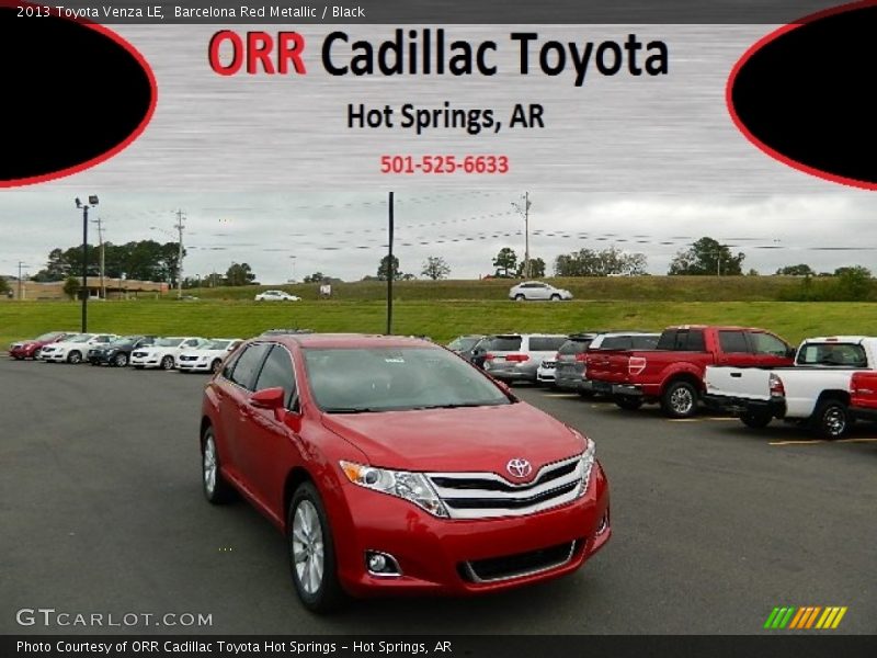 Barcelona Red Metallic / Black 2013 Toyota Venza LE