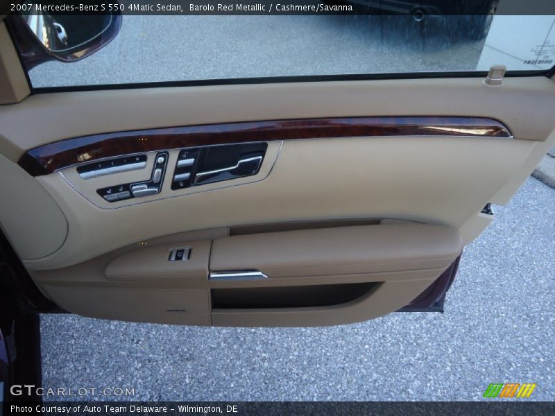 Barolo Red Metallic / Cashmere/Savanna 2007 Mercedes-Benz S 550 4Matic Sedan