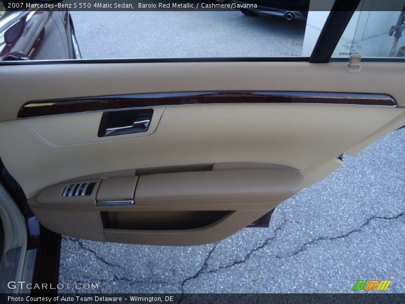 Barolo Red Metallic / Cashmere/Savanna 2007 Mercedes-Benz S 550 4Matic Sedan