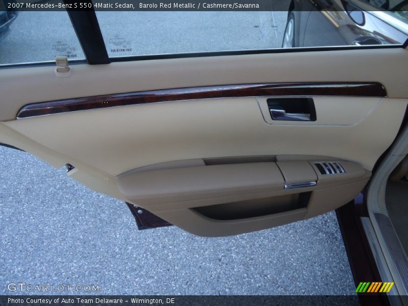 Barolo Red Metallic / Cashmere/Savanna 2007 Mercedes-Benz S 550 4Matic Sedan