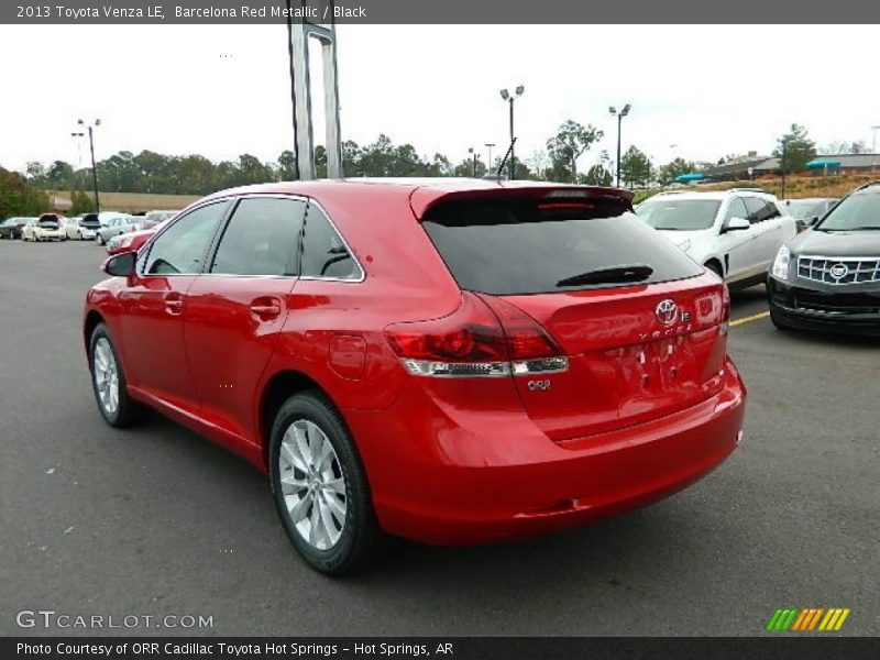 Barcelona Red Metallic / Black 2013 Toyota Venza LE