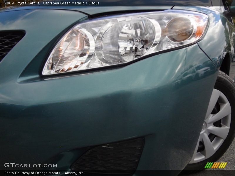 Capri Sea Green Metallic / Bisque 2009 Toyota Corolla