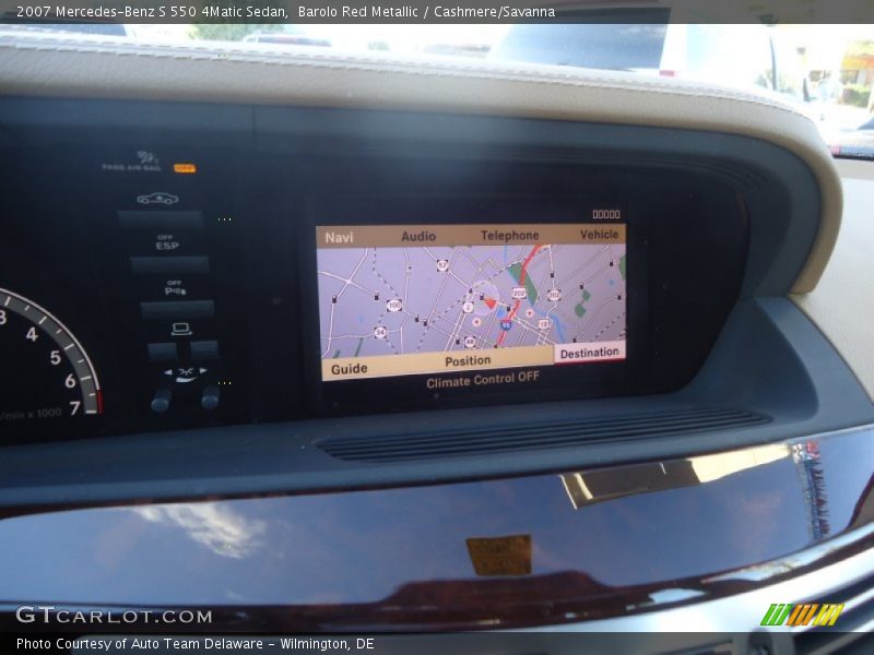 Barolo Red Metallic / Cashmere/Savanna 2007 Mercedes-Benz S 550 4Matic Sedan