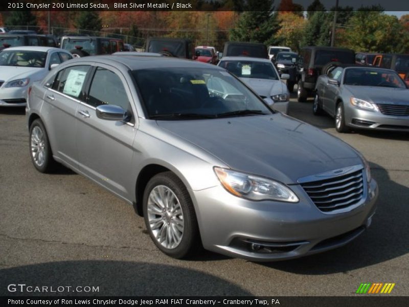 Billet Silver Metallic / Black 2013 Chrysler 200 Limited Sedan