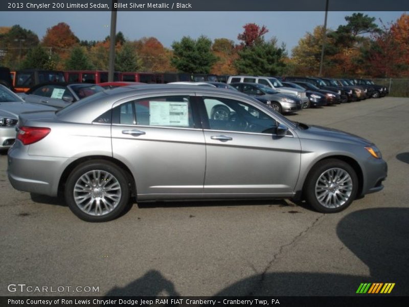 Billet Silver Metallic / Black 2013 Chrysler 200 Limited Sedan