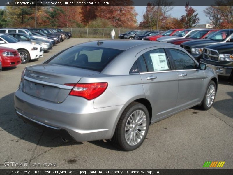 Billet Silver Metallic / Black 2013 Chrysler 200 Limited Sedan
