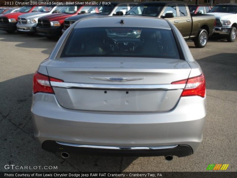 Billet Silver Metallic / Black 2013 Chrysler 200 Limited Sedan