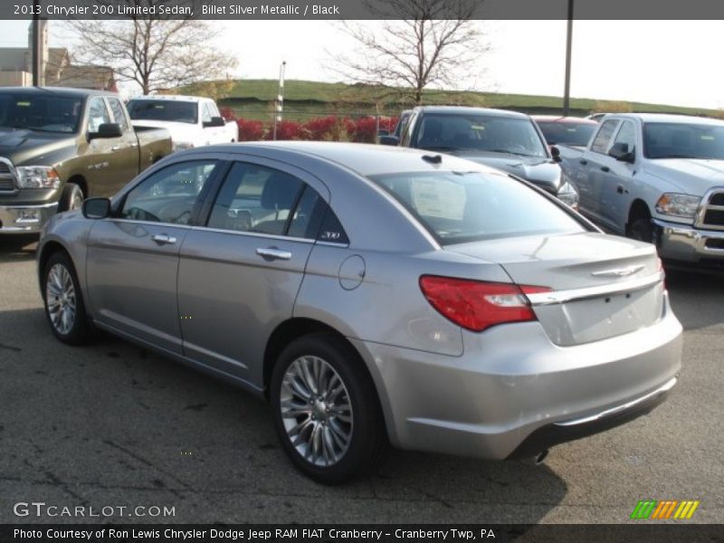 Billet Silver Metallic / Black 2013 Chrysler 200 Limited Sedan