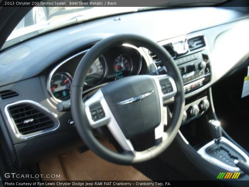 Billet Silver Metallic / Black 2013 Chrysler 200 Limited Sedan