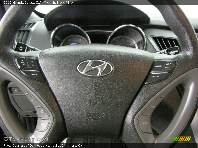 Midnight Black / Black 2012 Hyundai Sonata GLS