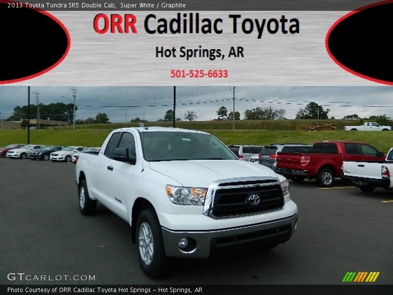 Super White / Graphite 2013 Toyota Tundra SR5 Double Cab