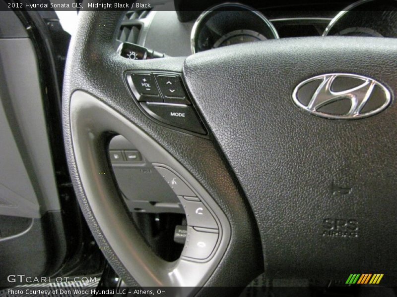 Midnight Black / Black 2012 Hyundai Sonata GLS