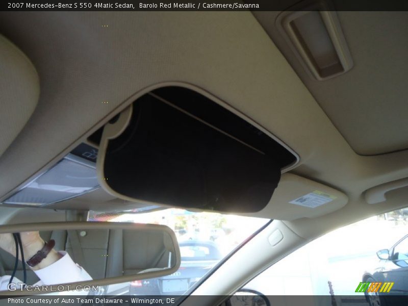 Barolo Red Metallic / Cashmere/Savanna 2007 Mercedes-Benz S 550 4Matic Sedan