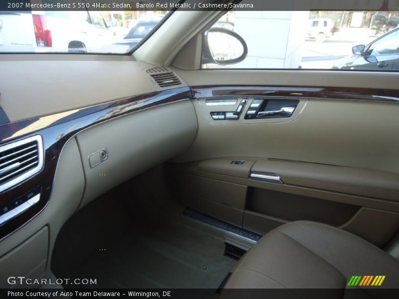 Barolo Red Metallic / Cashmere/Savanna 2007 Mercedes-Benz S 550 4Matic Sedan