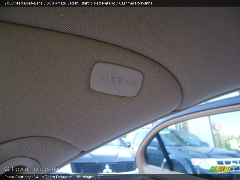 Barolo Red Metallic / Cashmere/Savanna 2007 Mercedes-Benz S 550 4Matic Sedan