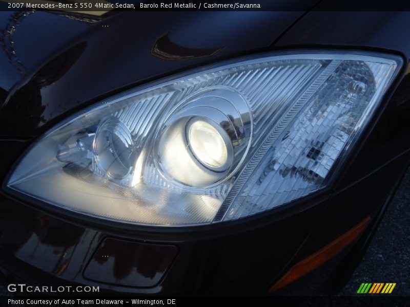Barolo Red Metallic / Cashmere/Savanna 2007 Mercedes-Benz S 550 4Matic Sedan