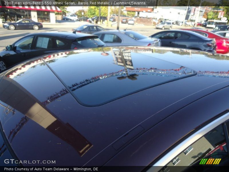 Barolo Red Metallic / Cashmere/Savanna 2007 Mercedes-Benz S 550 4Matic Sedan